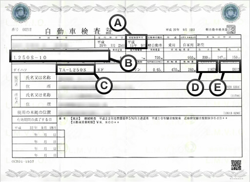 車検証